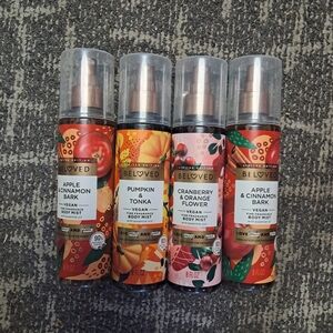 4 NEW body Sprays